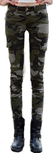 アルバフィカ（albafica) 美脚 迷彩 柄 ストレッチ カーゴ パンツ レディース ミリタリー カモフラージュ 柄