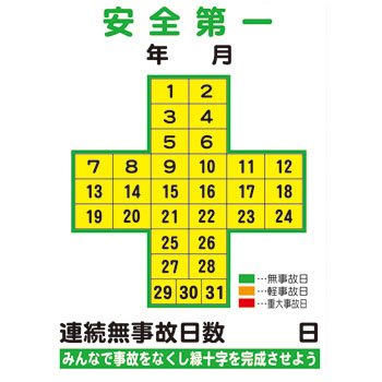 無災害記録表