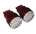 TuningPros LEDTL-3157-R19 Tail Light LED Light Bulbs 3157, 19 LED Red 2-pc Set