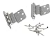 Amerock BP3417-26  Chrome 3/8 Inset Hinge