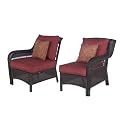 Madaga 2009 Wicker Sectional Left And Right Arm Chairs Set