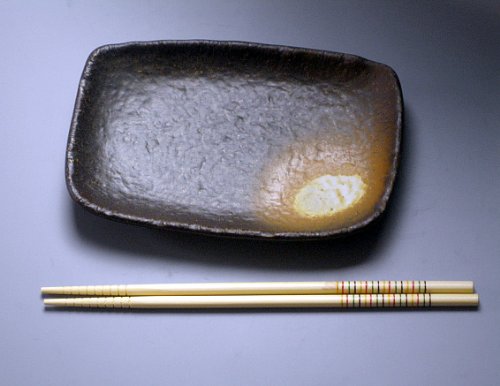 備前風　17.5ｃｍ　長角皿