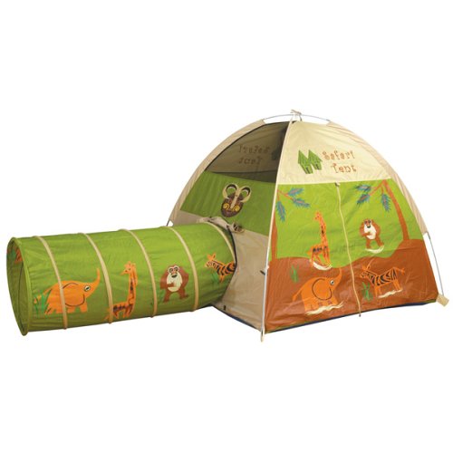 Childrens Toyshop  Toys : Pacific Play Tents Safari Tent & Tunnel Com.