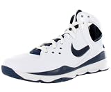 Nike Women's Air Huarache 08 Basketball Shoe White, Silver, Navy