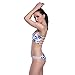 Polovi Women Swimsuit Bathing Suit Ink Painting Bandage Bikini Set 15286C0