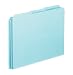 Pendaflex PN203 Blank Tab File Guides, 25 pt. Blue Pressboard, 1/3 Cut, Letter Size, 100/box