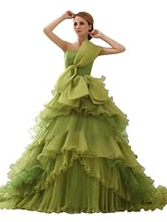 A-line Lace-Up  Organza Wedding Dress  With a Bow(s)