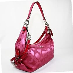 Coach Madison Op Art Hailey Hobo Handbag Purse Style 14337