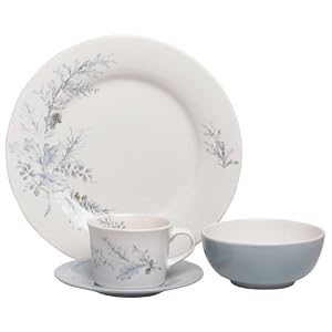 Pfaltzgraff Winter Frost 16-Piece Dinnerware Set, Service for 4