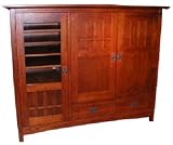 Mission Stereo/Entertainment Center Woodworking Paper Plan, Build Your Own!!