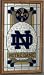 Notre Dame Fighting Irish Framed Glass Wall Clock with ND Logo