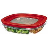Rubbermaid FG7K75TRCHILI Divided New Premier Food Storage Container