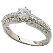 Cherished Slender Diamond Engagement Ring (Center stone is not included)