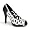 Black / Silver Satin