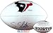 Steve Slaton Houston Texans Autographed Logo Football