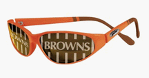 Click here to buy Cleveland Browns Reflex Sunglasses (Orange Brown Tip) by Jax.