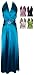 Rhinestone Pin Satin Satin Halter Gown Bridesmaid Prom Dress