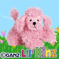 Lil'Kinz Mini Plush Stuffed Animal Pink Poodle