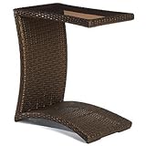 IMAGE OF Balencia Slider Table with Glass Top - White - Frontgate, Patio Furniture