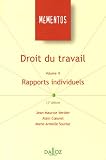 Droit du travail : Volume 2, Rapports individuels