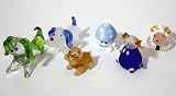 Animal House Collection - Hand Blown Glass - Miniature Figurines for Pet Lover [Kawaii]