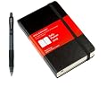 Moleskine 2009 Small Pocket Black Hard Cover Daily Planner + Free Pilot G-2 Retractable Black Gel Ink Rolling Ball Pen