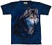 Suchen : Wolf W&ouml;lfe - T-Shirt aus USA - handgebatikt, 100% Baumwolle