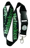 Heineken Lanyard Keychain Holder with snap buckle