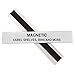C-Line HOL-DEX Magnetic Shelf/Bin Label Holders, 1 x 6 Inches, 10 per Box (87227)