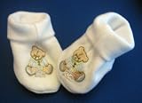 White Booties with Teddy Bears