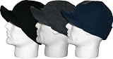 Mens Knitted Beanie Hat with Peak GL221