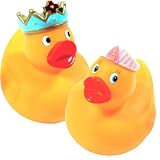 King & Queen Rubber Duckies Pair