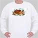 Sweatshirt with alligator, turtle, snapping, reptile, temminckii, macroclemys