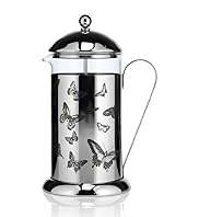 Butterfly Etched Teapot Cafetière