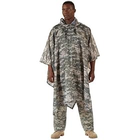 G.I. Plus Rip-Stop Nylon Poncho - Acu Digital Camo by Rothco