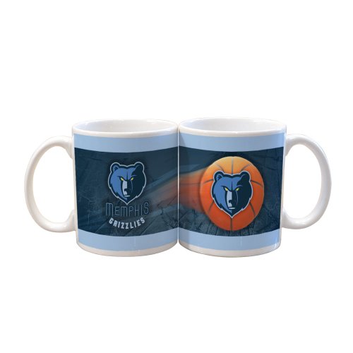 NBA Memphis Grizzlies 2 Pack 11oz White SportsBall Mug
