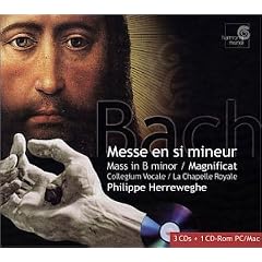 Bach - Mass in B minor BWV 232  Magnificat  Cantate BWV 80 / Gens  A. Scholl  Prgardien  Kooy  Herreweghe (+ CD-Rom)