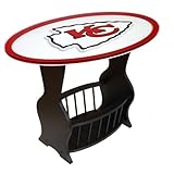 IMAGE OF Kansas City Chiefs Logo End Table