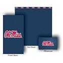 NCAA Mississippi (Ole miss) Rebels Fitted/Flat Bed Sheet and Pillow Case Set