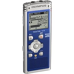 OLYMPUS リニアPCM ICレコーダー VoiceTrek V-75 BLU
