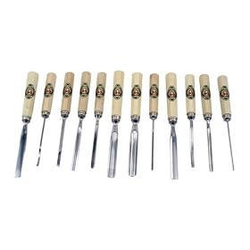 Two Cherries 505-0012 Professional Carving Tools - Set of 12