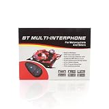 BT Motocycle Helmet Intercom Bluetooth Interphone 100M FM Radio(US)