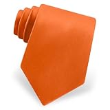 Burnt Orange Tie by Elite Solid - Orange Silk