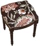 123 Creations C909FS Jacobean-Brown Needlepoint Stool