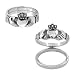 Eternal Promise Claddagh Ring in Surgical Steel