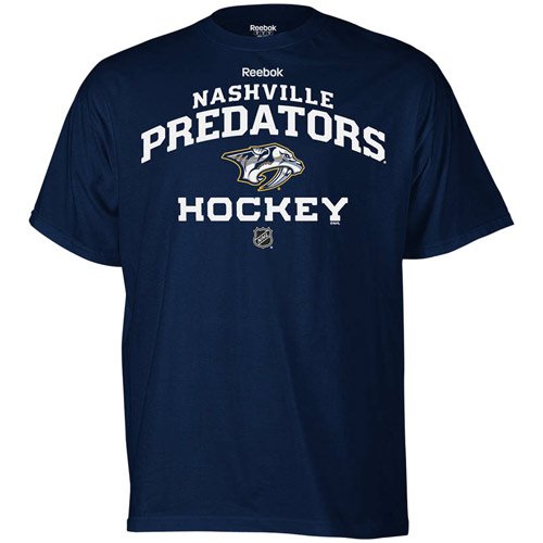 NHL Nashville Predators Authoritative Dark Navy Short Sleeve Tee (Dark Navy, XX-Large)