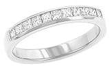 11 Channel Set Princess Cut Diamond Band .50cttw