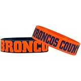 NFL Denver Broncos Bulky Bandz Bracelet 2-Pack