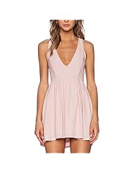 Sexy V-neck General Print Above the Knee Short Rayon/Silk Summer Sleeveless Mini Dress 