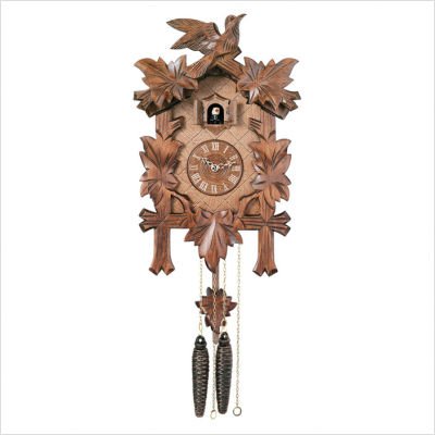 Quartz Cuckoo Clocks with Five Leaves and One Bird Design